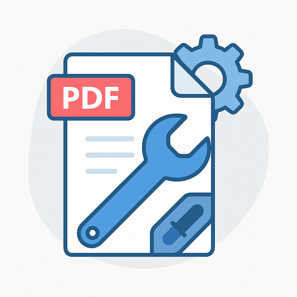 Illustration representing PDF repair