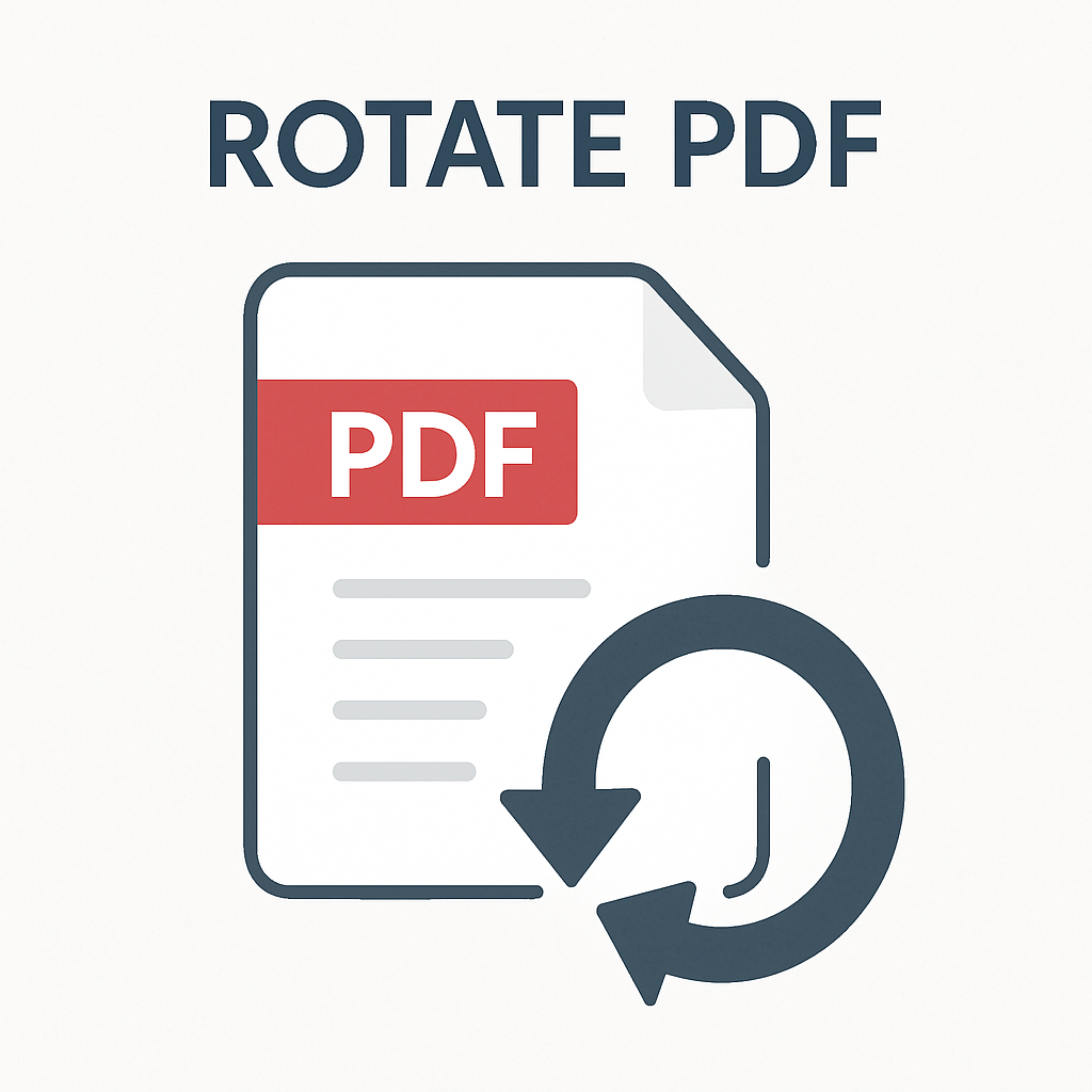 Illustration representing rotating pages in a PDF